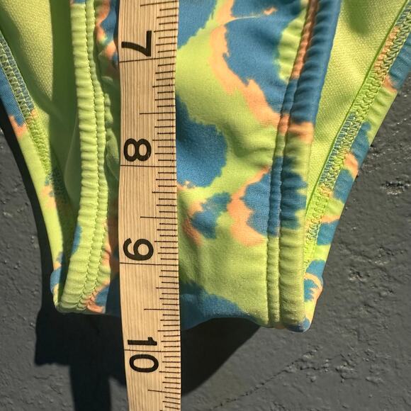 Xhilaration String Bikini Sorbet Green and Blue Animal Print Hot Tub Pool Beach - Picture 4 of 9